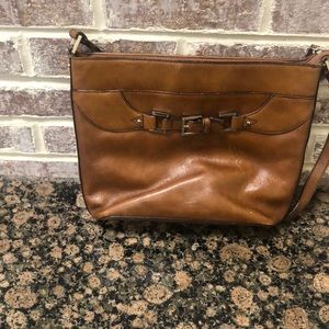 Vintage leather Aigner brown bag used with some marks